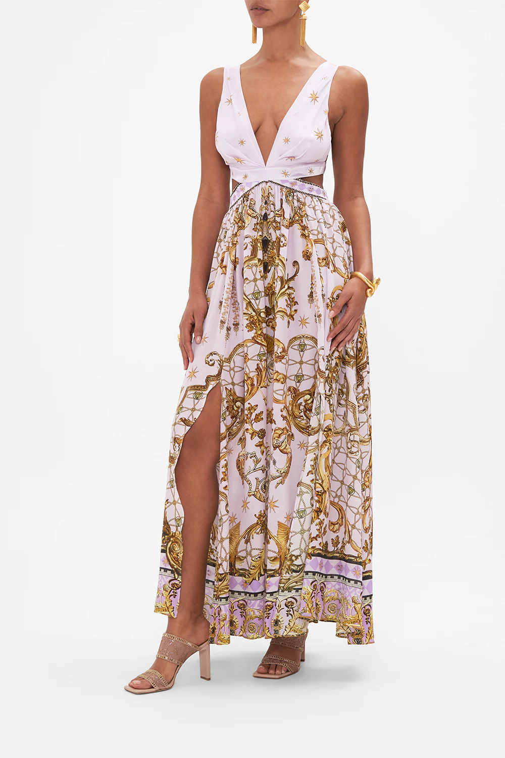 CUT OUT BACK DRESS LAVENDER EVER AFTER - Image 4