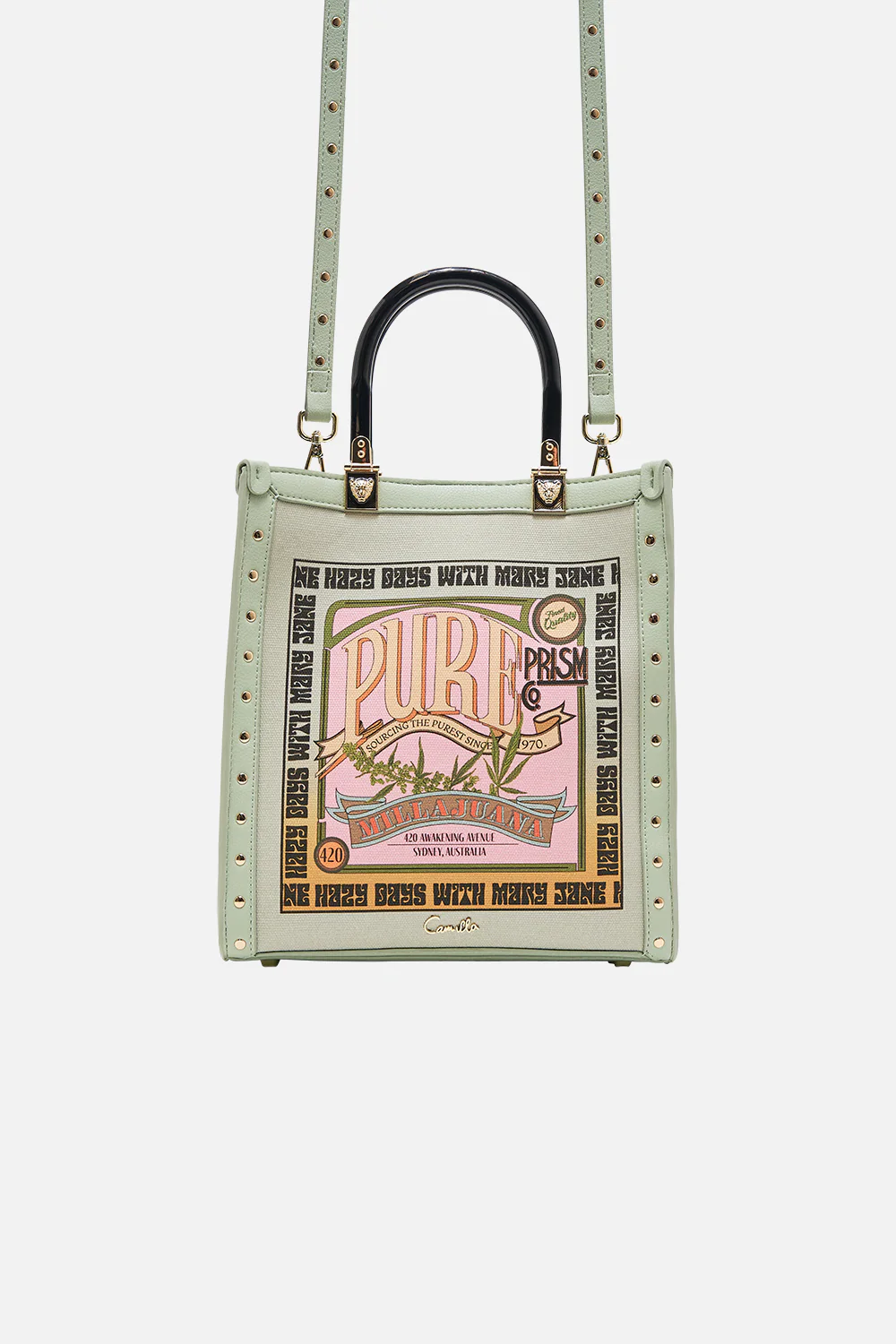 NORTH SOUTH TOTE WITH SMOOTH HANDLE LETS CHASE RAINBOWS - Image 2