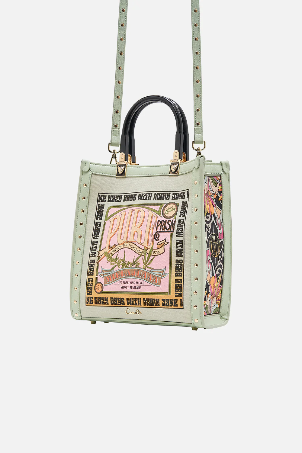 NORTH SOUTH TOTE WITH SMOOTH HANDLE LETS CHASE RAINBOWS - Image 3