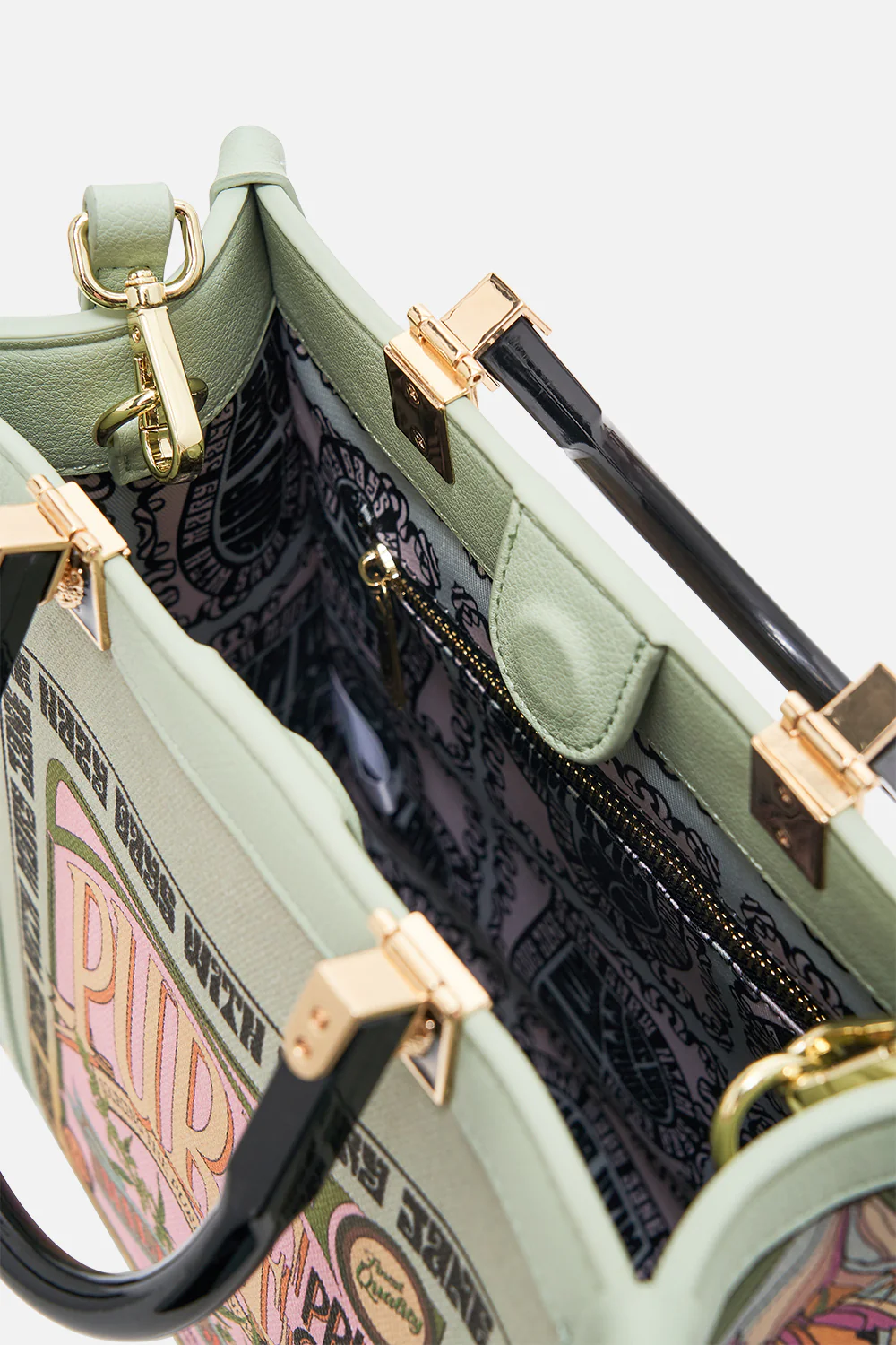 NORTH SOUTH TOTE WITH SMOOTH HANDLE LETS CHASE RAINBOWS - Image 4