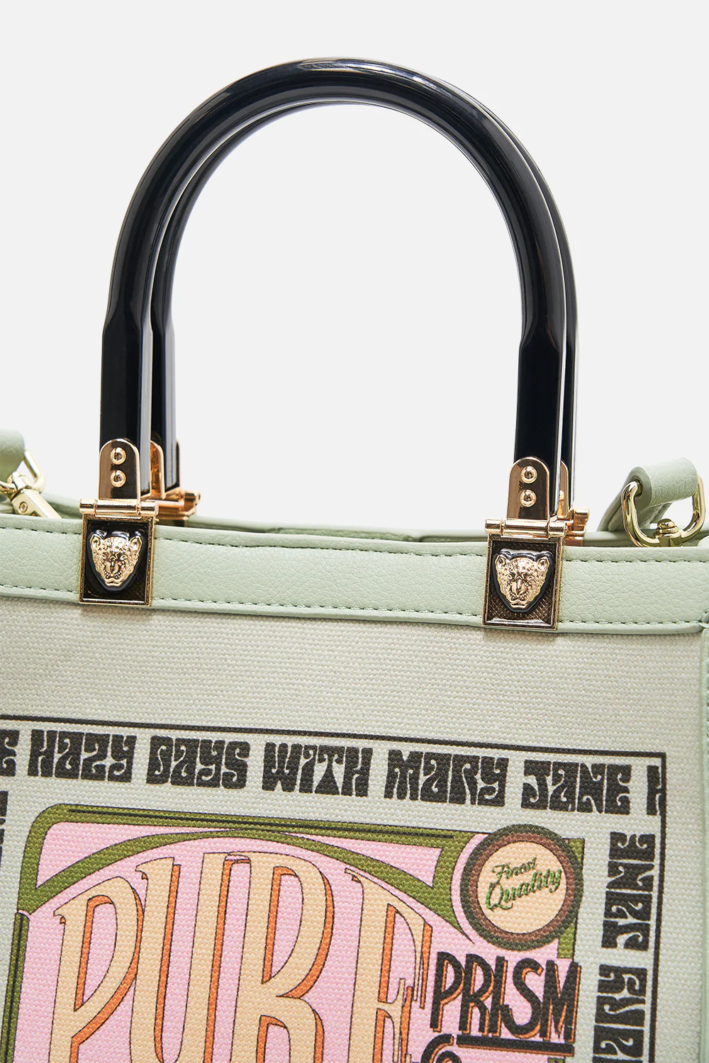 NORTH SOUTH TOTE WITH SMOOTH HANDLE LETS CHASE RAINBOWS - Image 5