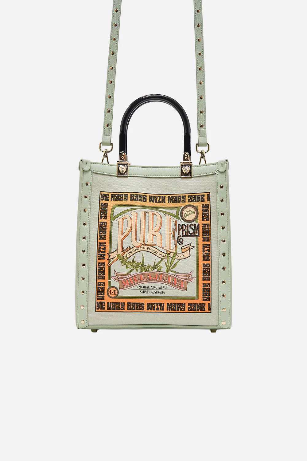 NORTH SOUTH TOTE WITH SMOOTH HANDLE LETS CHASE RAINBOWS - Image 6