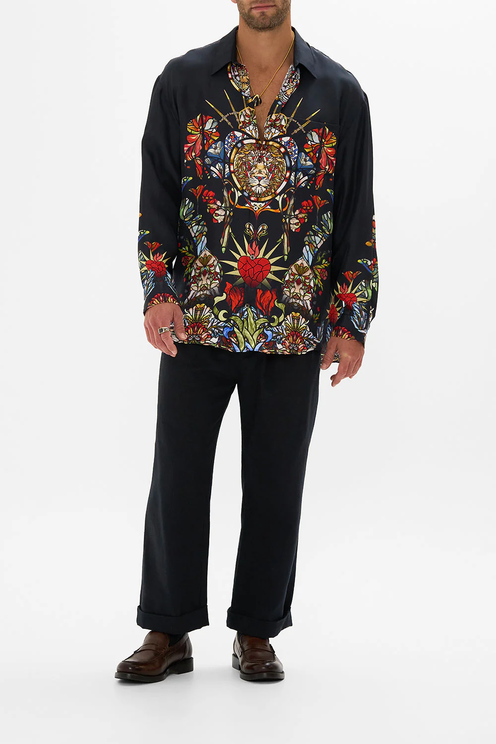 MENS OVERSIZED SHIRT LEADLIGHT LEGENDS