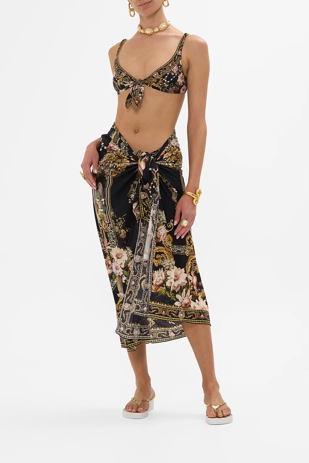 DIP FRONT PANT WITH TIES DYNASTY DAZE - Image 6