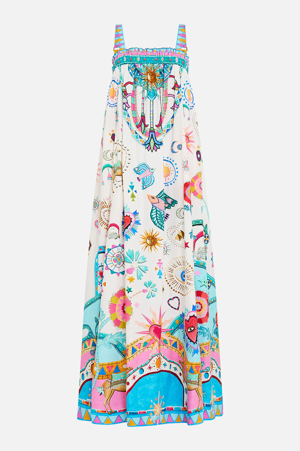 WIDE STRAP SUNDRESS LIVING IN COLOUR - Image 3