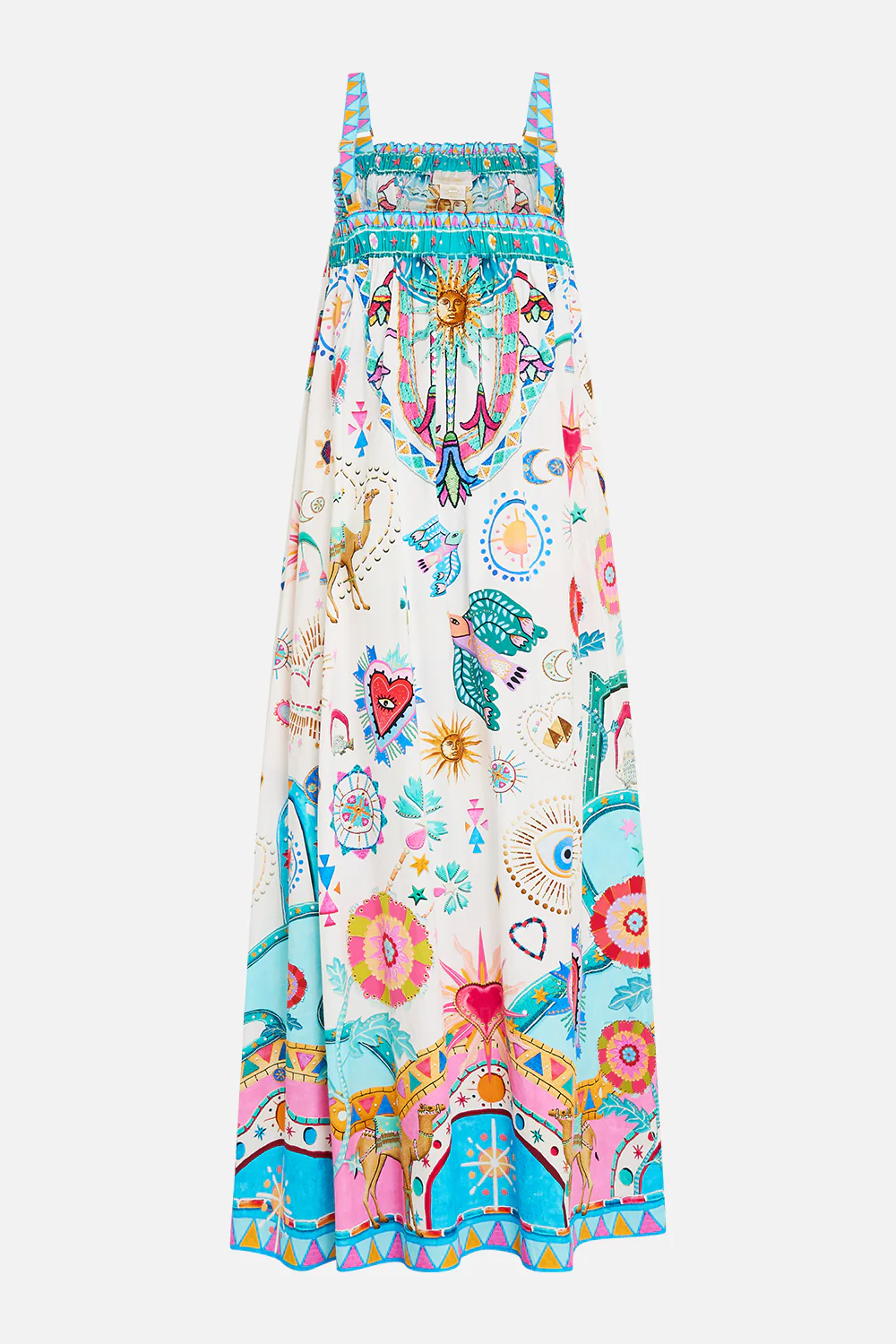 WIDE STRAP SUNDRESS LIVING IN COLOUR - Image 7