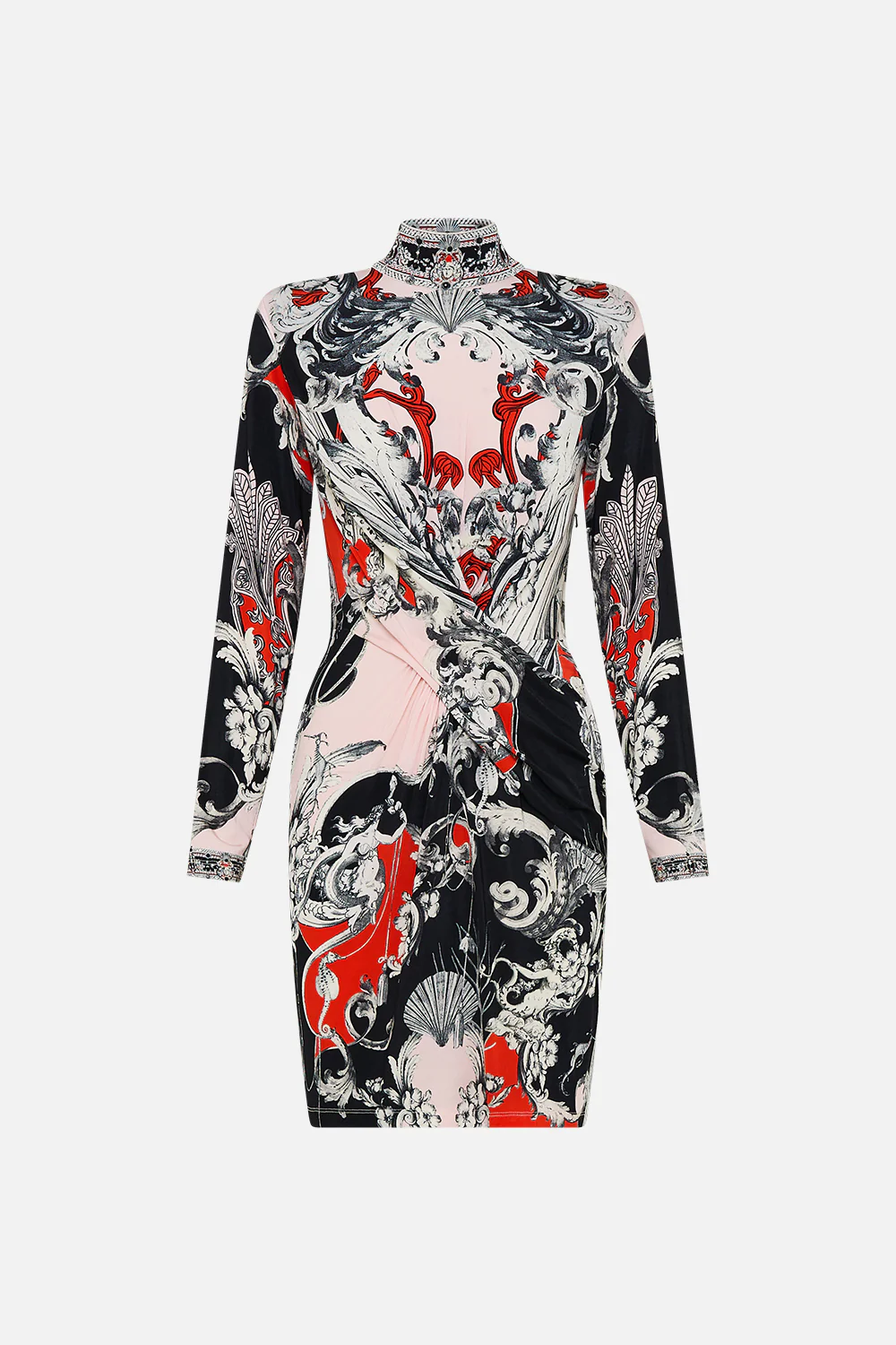 CROSS FRONT MINI DRESS MARK OF MEDUSA - Image 3