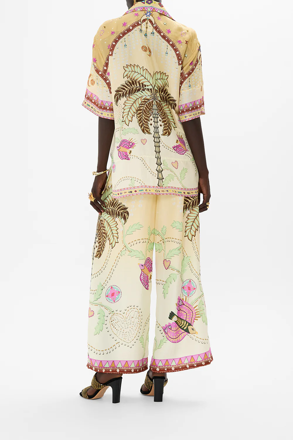 OVERSIZED SHIRT WITH POCKET ASWAN ABSTRACT - Image 2