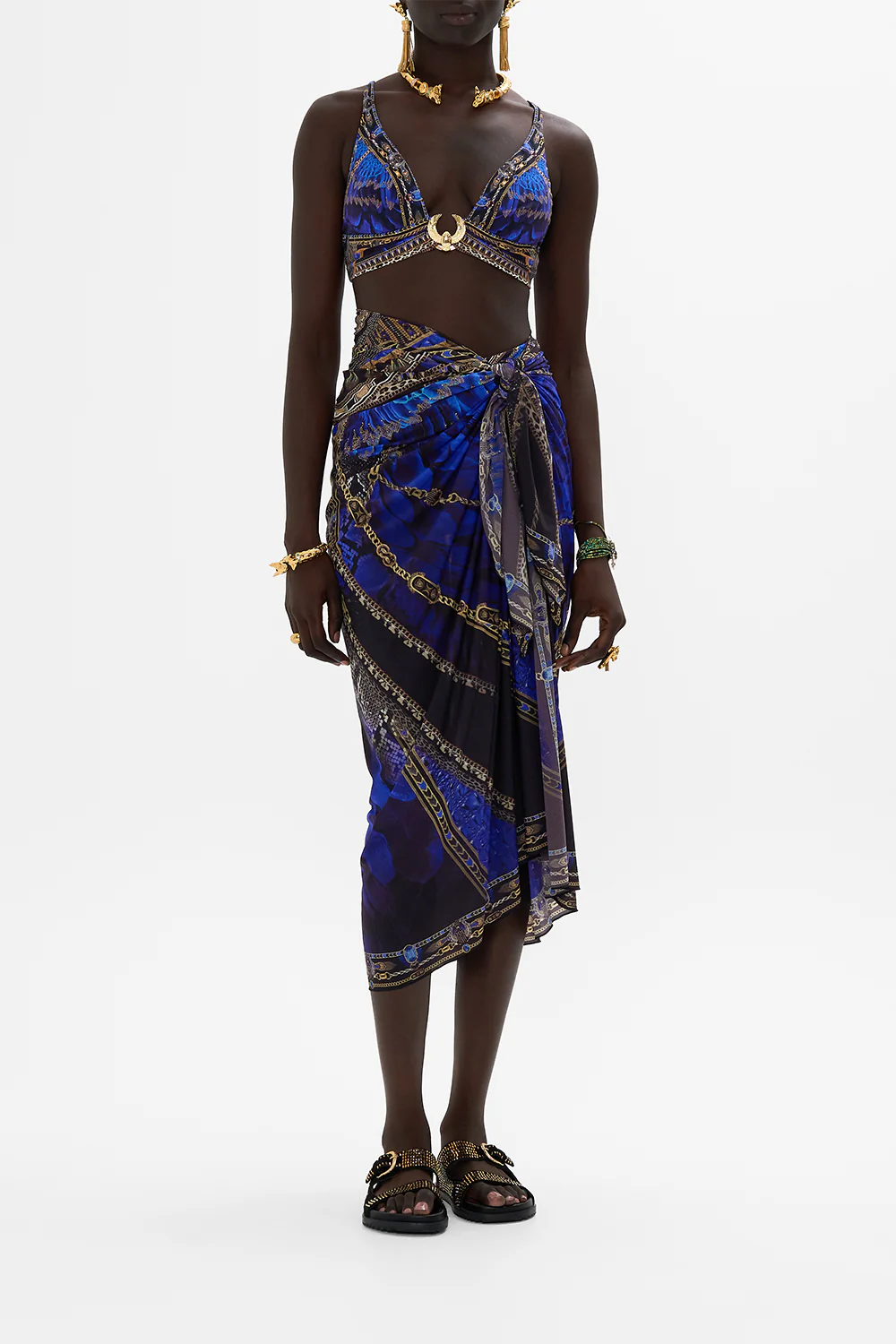 HIGH WAIST PANT WITH TRIM OTHER SIDE OF THE OASIS - Image 6