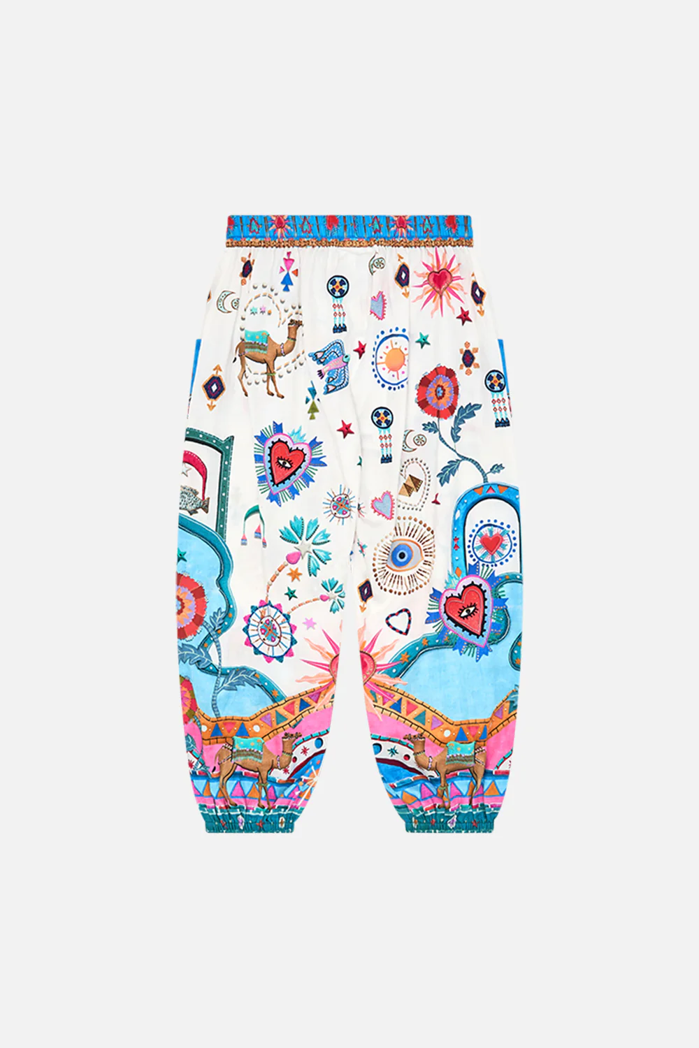 KIDS RELAXED BEACH PANT WITH POCKETS 4-10 RAINBOW ROADS - Image 2