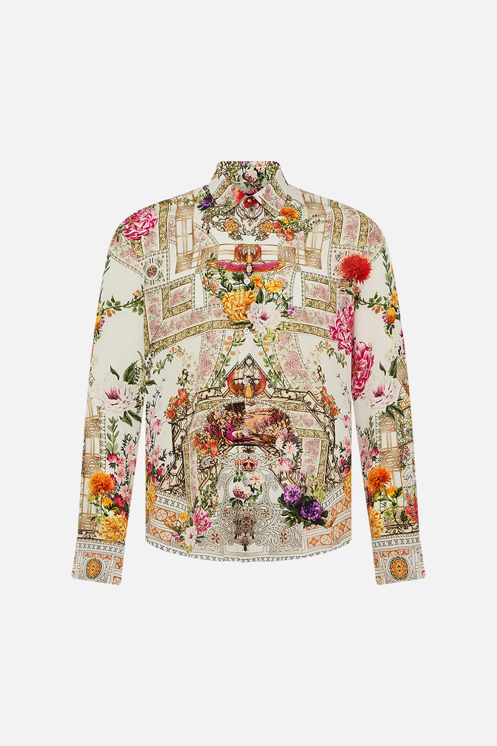COLLARED LONG SLEEVE SHIRT EGYPTIAN ROSE - Image 3