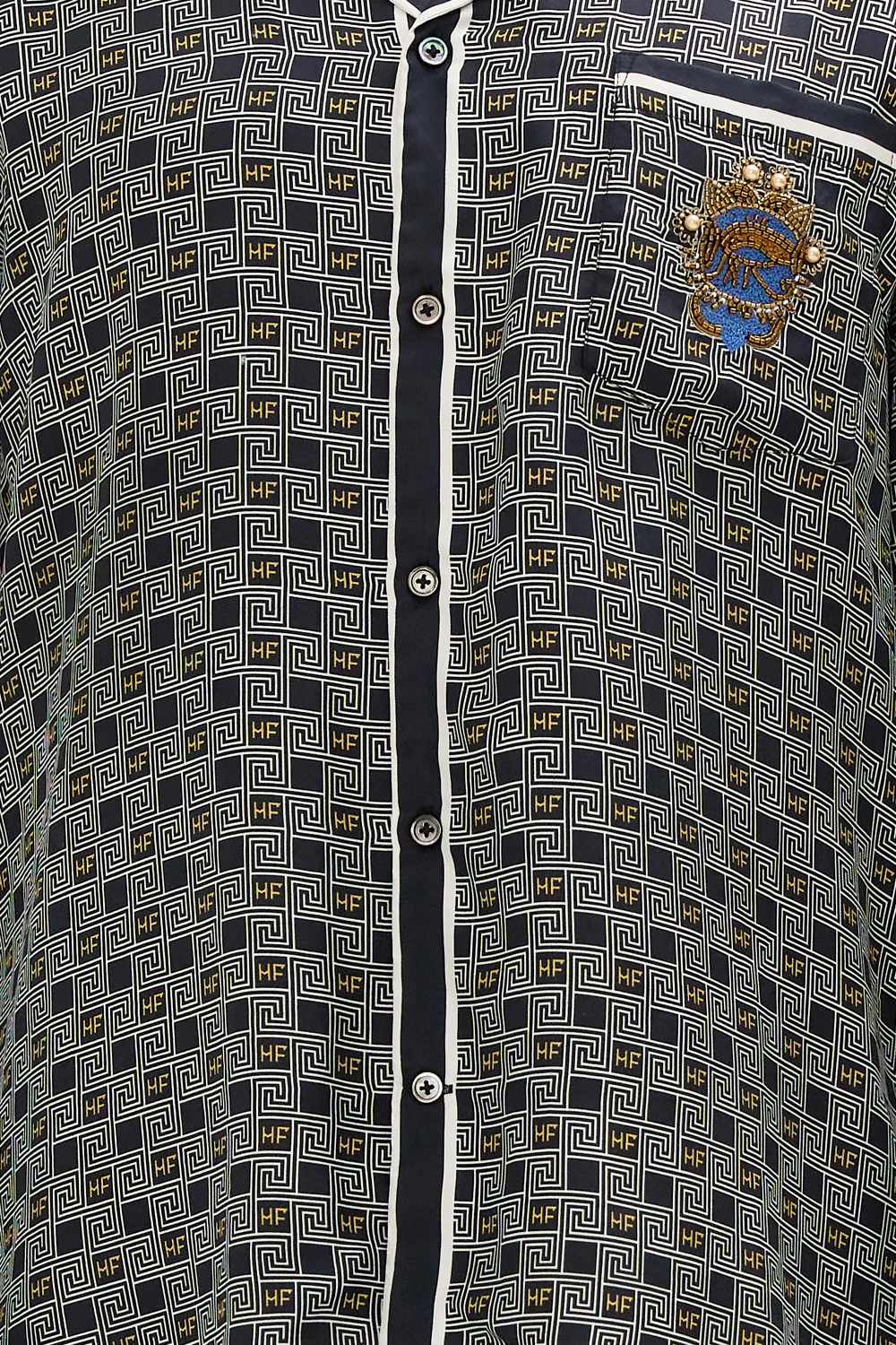 LONG SLEEVE CAMP COLLARED SHIRT RIDDLE OF THE SPHINX - Image 6