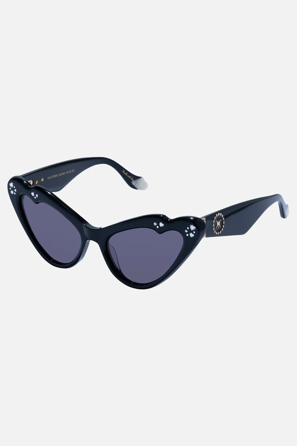 FLUTTERBY SUNGLASSES SOLID BLACK