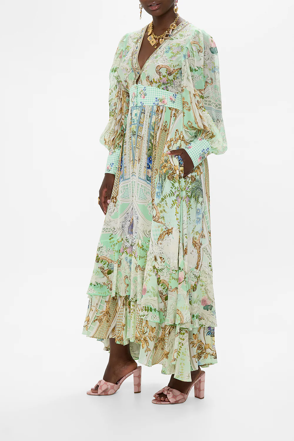 LONG BUTTON FRONT DRESS PESTANA PANORAMA - Image 4