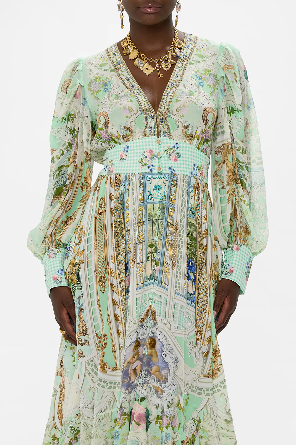 LONG BUTTON FRONT DRESS PESTANA PANORAMA - Image 5