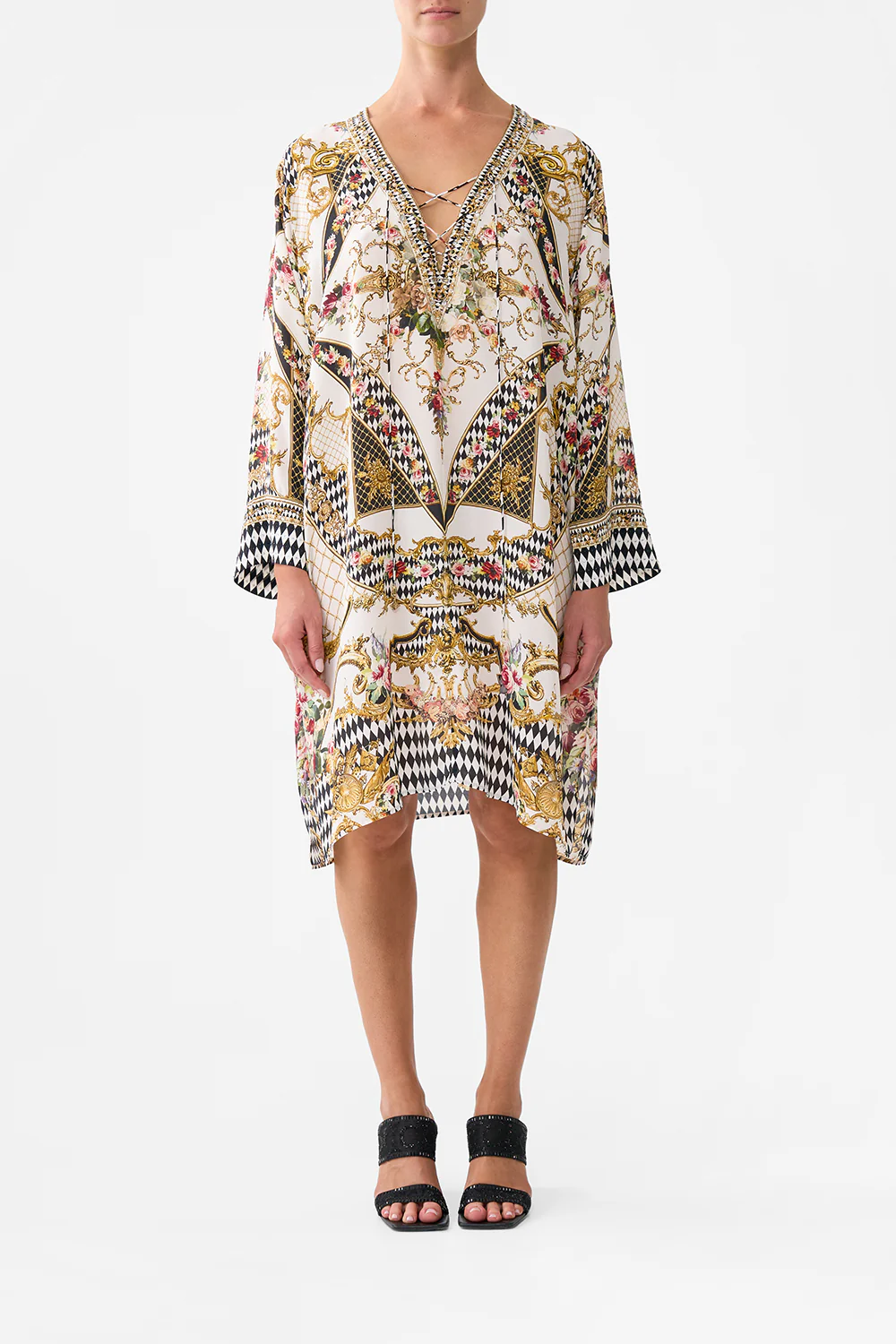 METAL EYELET KAFTAN ROCOCO GLOW