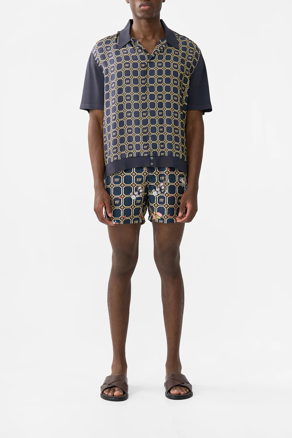 KNIT SLEEVE SILK SHIRT PALACIO POETRY