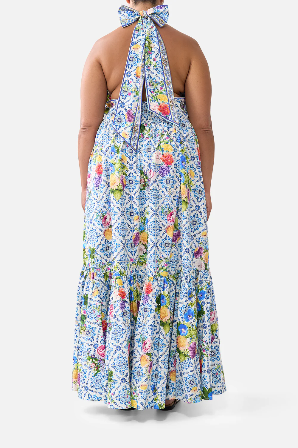 RUFFLE HEM HALTER DRESS WALL TO WALL WONDERS - Image 10
