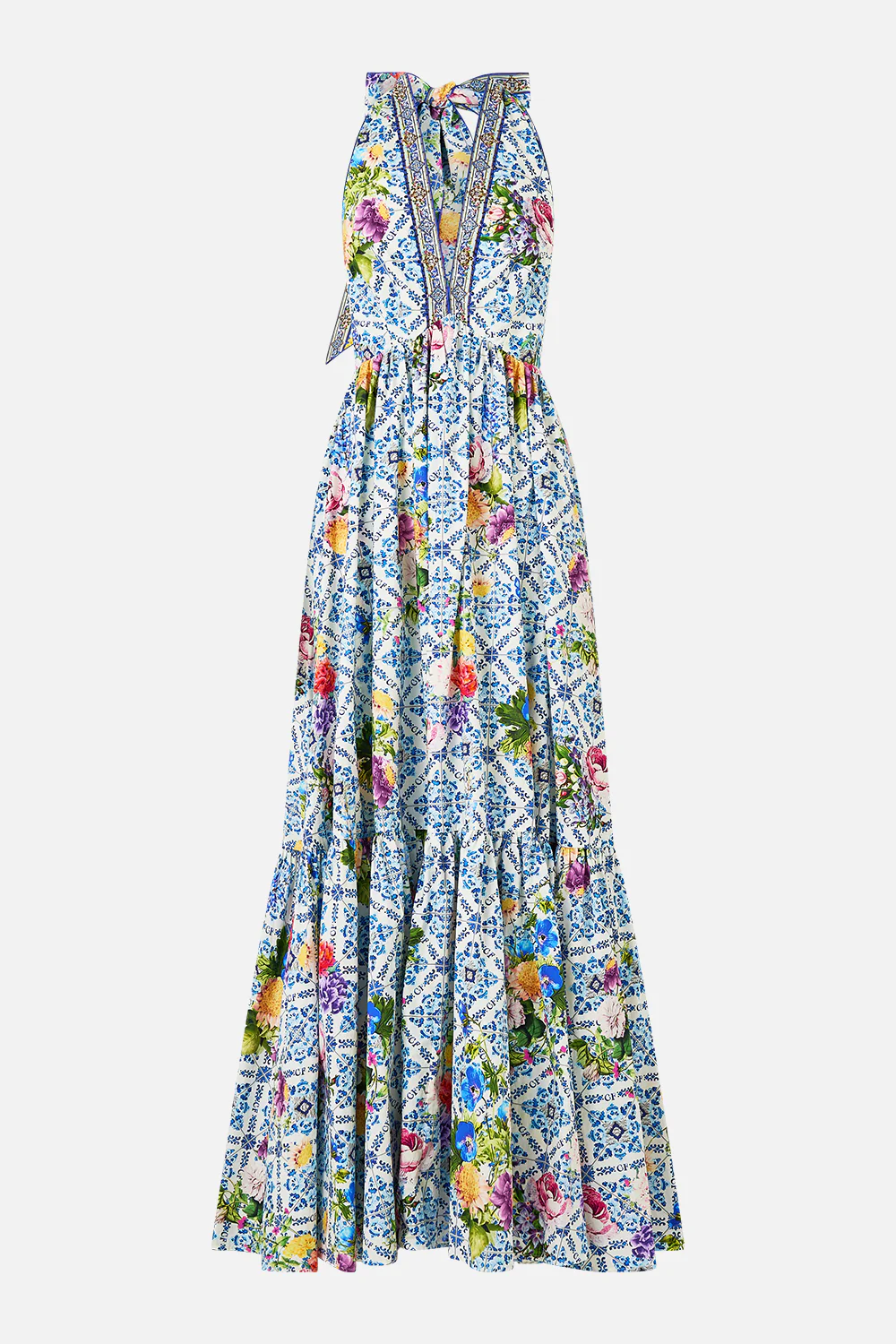 RUFFLE HEM HALTER DRESS WALL TO WALL WONDERS - Image 3