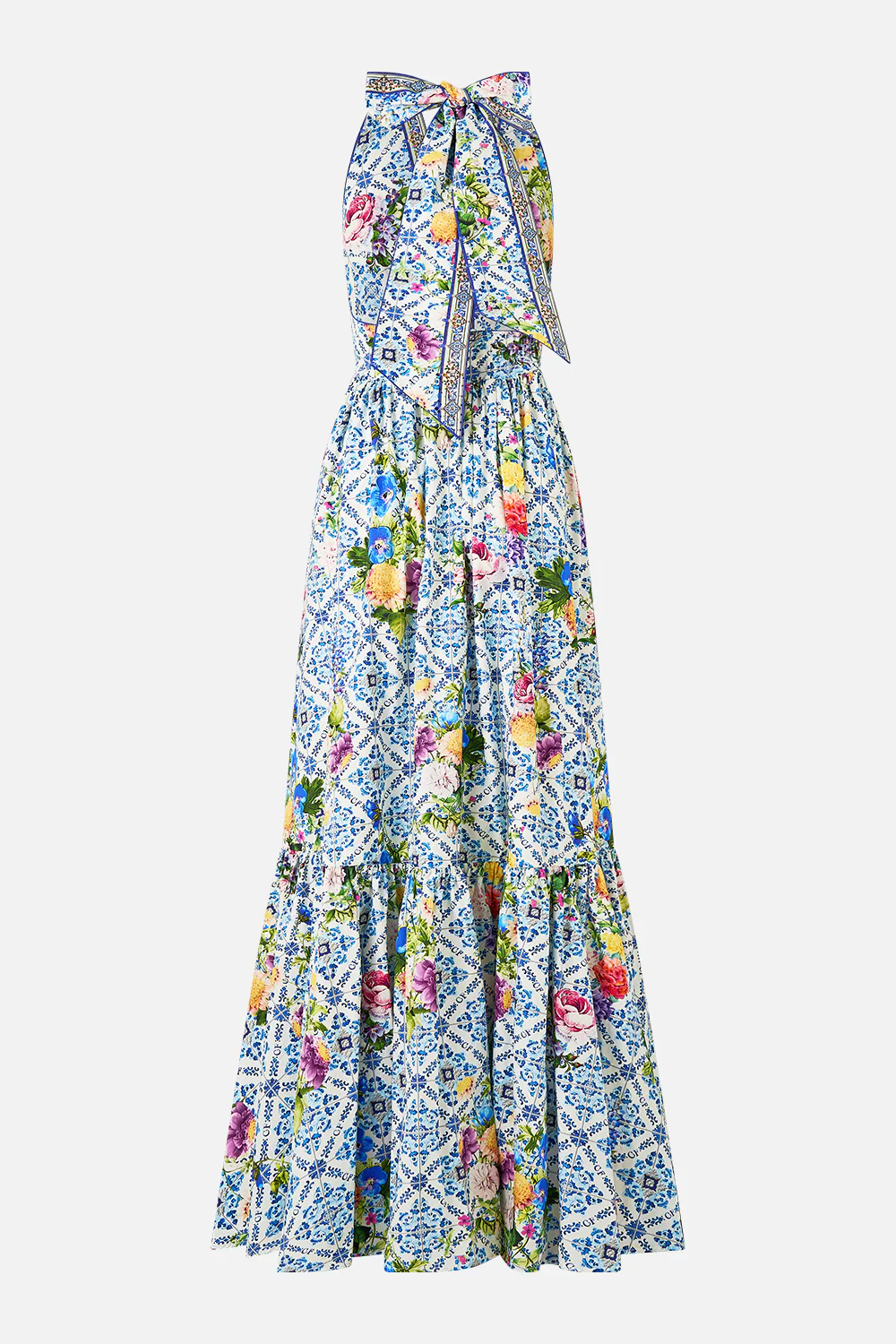 RUFFLE HEM HALTER DRESS WALL TO WALL WONDERS - Image 8