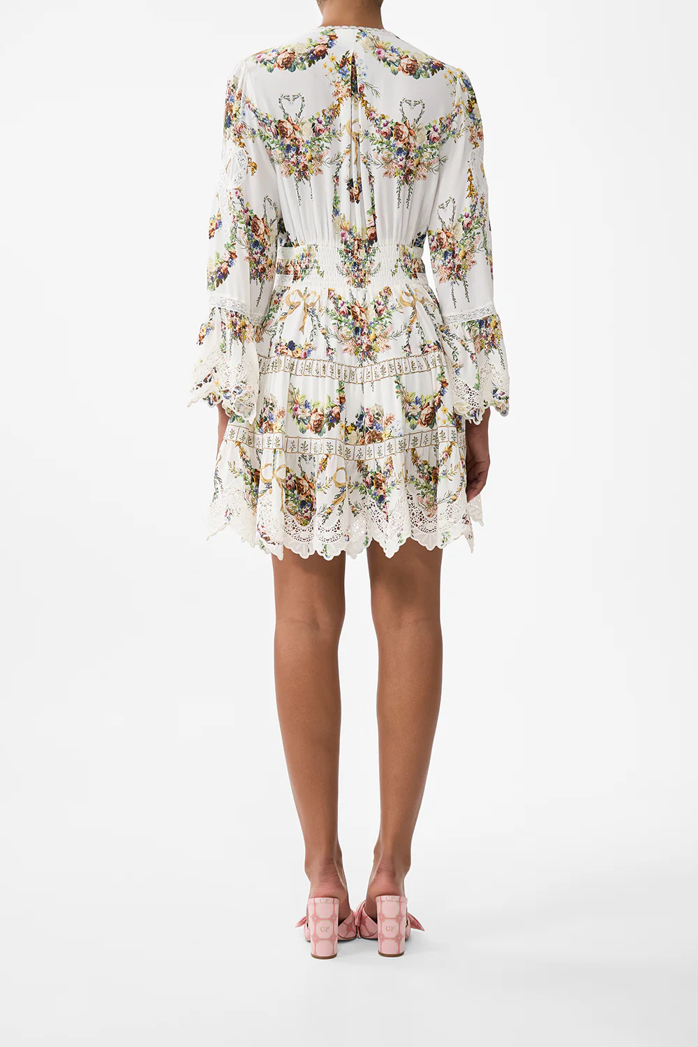 TIERED DRESS WITH RUFFLE FRILL SLEEVES DRESSING ROOM DRAMA - Image 2