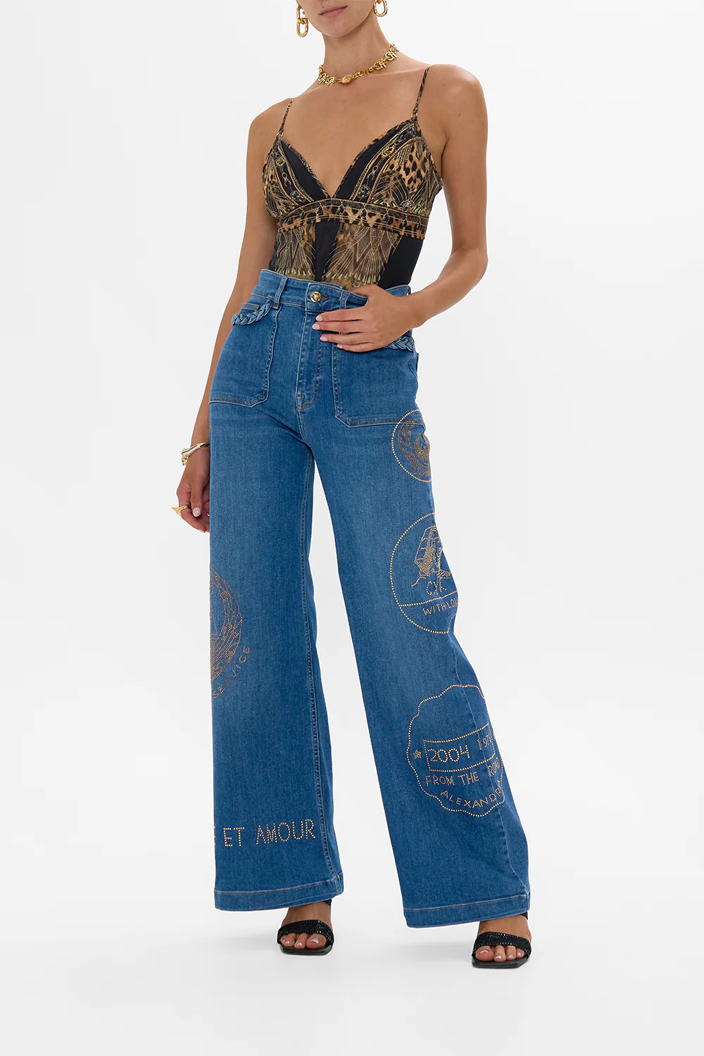 JENNA SOUL SEEKER HIGH WAISTED FLARE DENIM - Image 4