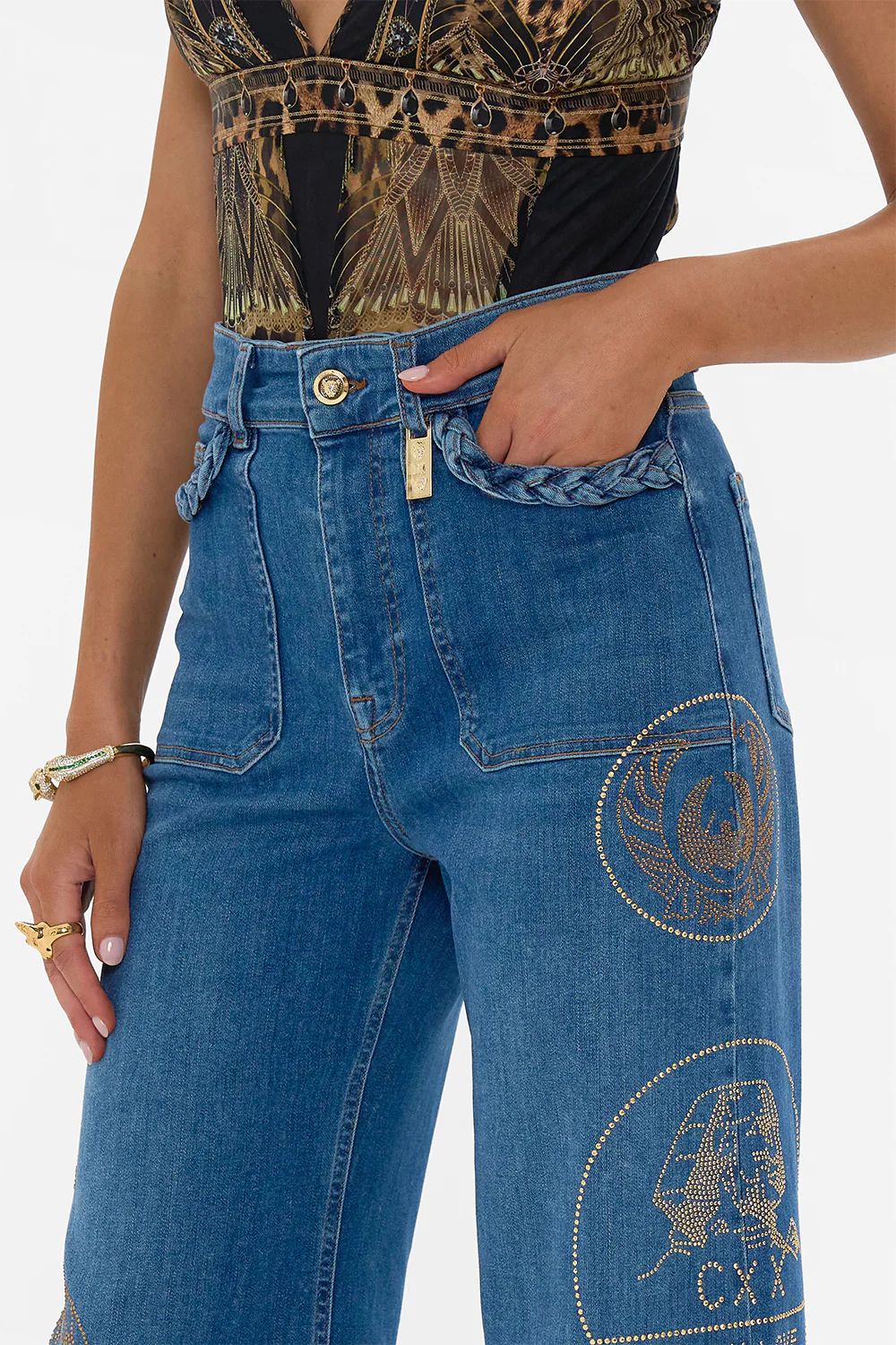 JENNA SOUL SEEKER HIGH WAISTED FLARE DENIM - Image 5