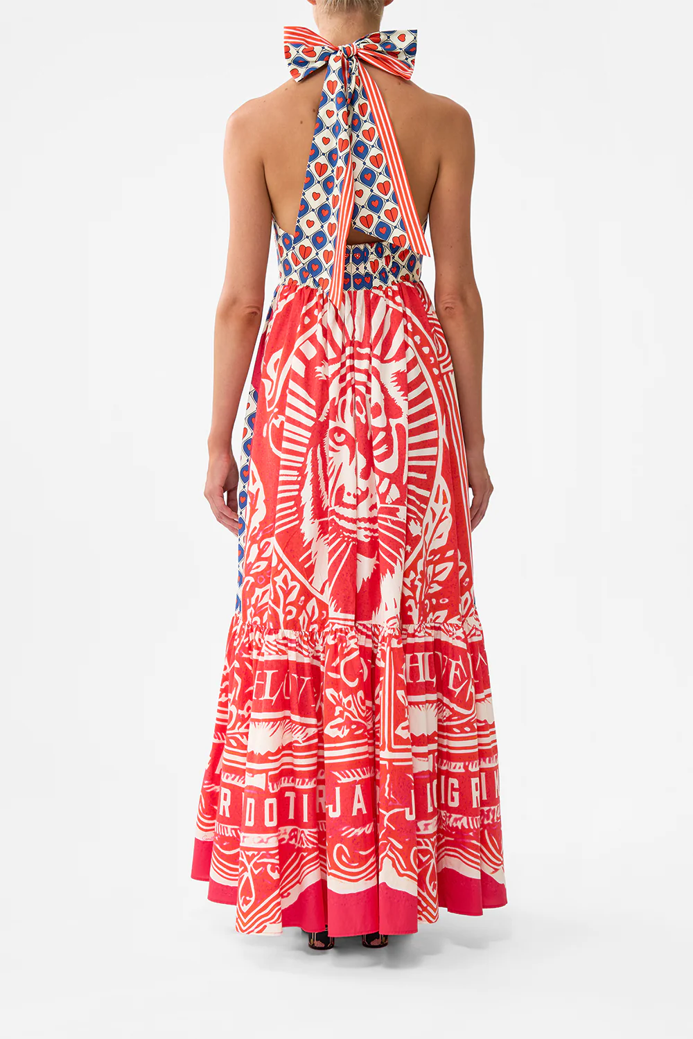 RUFFLE HEM HALTER DRESS RINSE & ROAR - Image 2