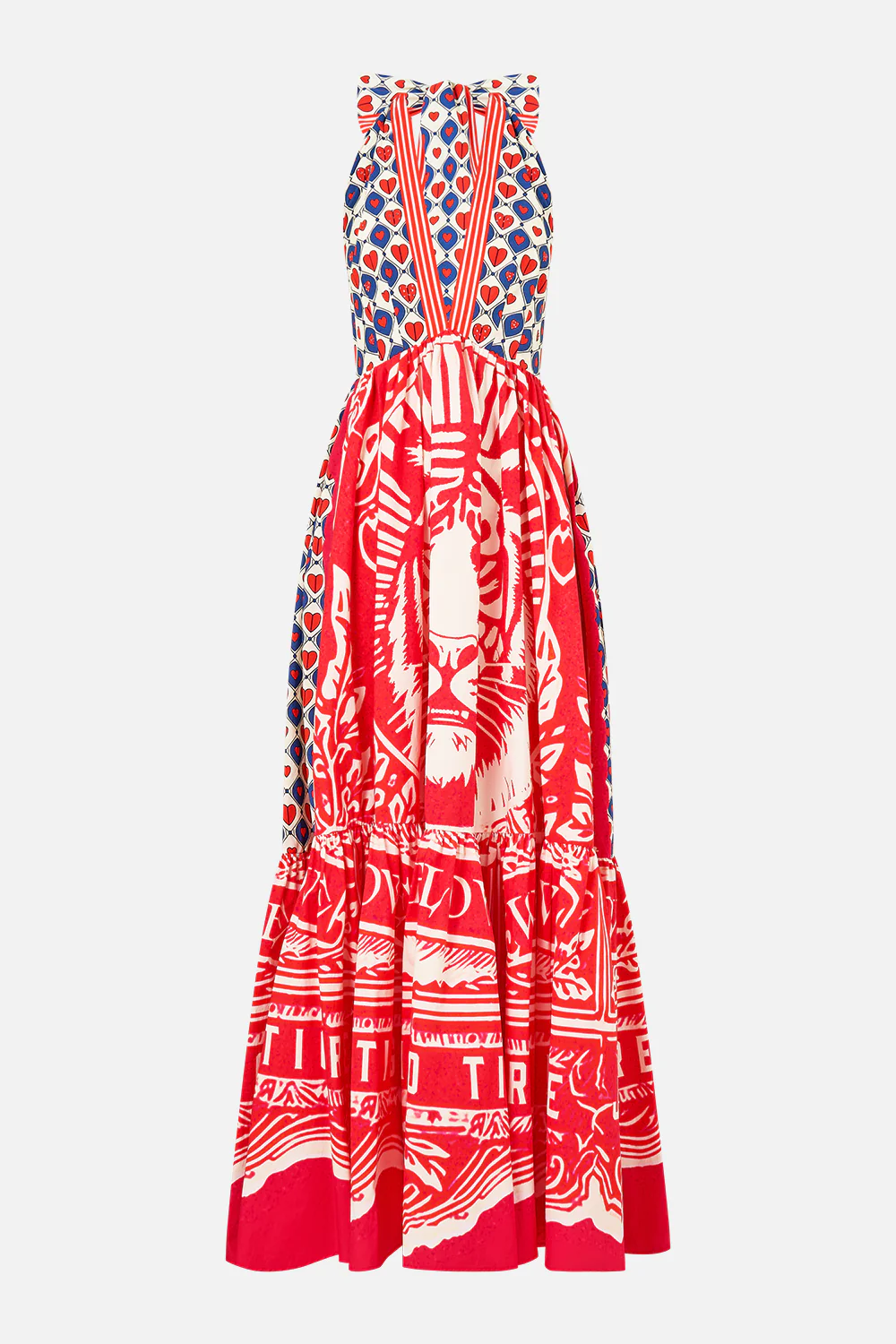 RUFFLE HEM HALTER DRESS RINSE & ROAR - Image 3