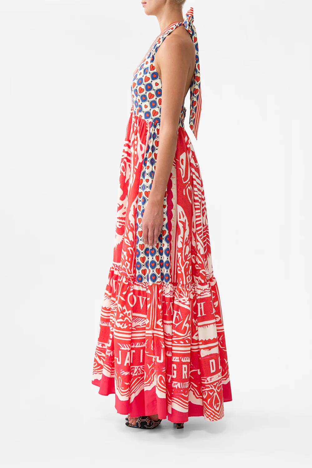 RUFFLE HEM HALTER DRESS RINSE & ROAR - Image 4