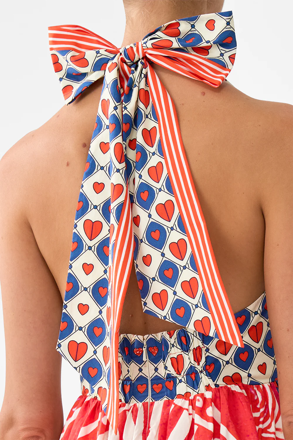 RUFFLE HEM HALTER DRESS RINSE & ROAR - Image 6