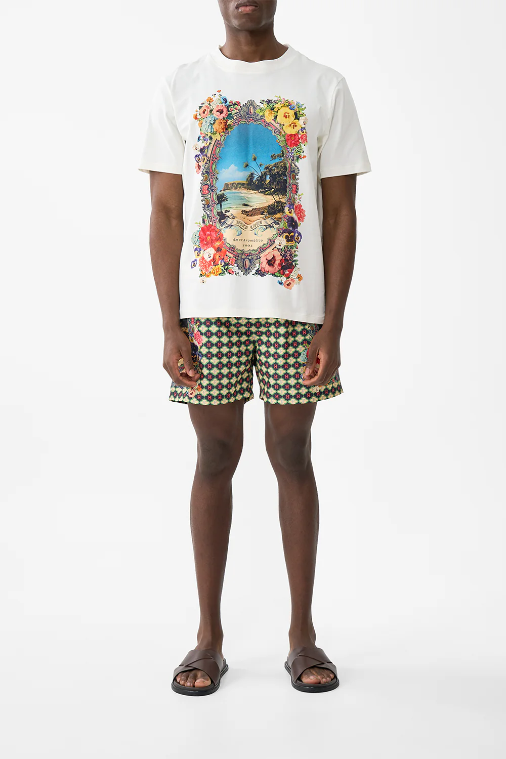 RELAXED HEAVYWEIGHT CREW NECK TEE BATHING BOMBSHELL