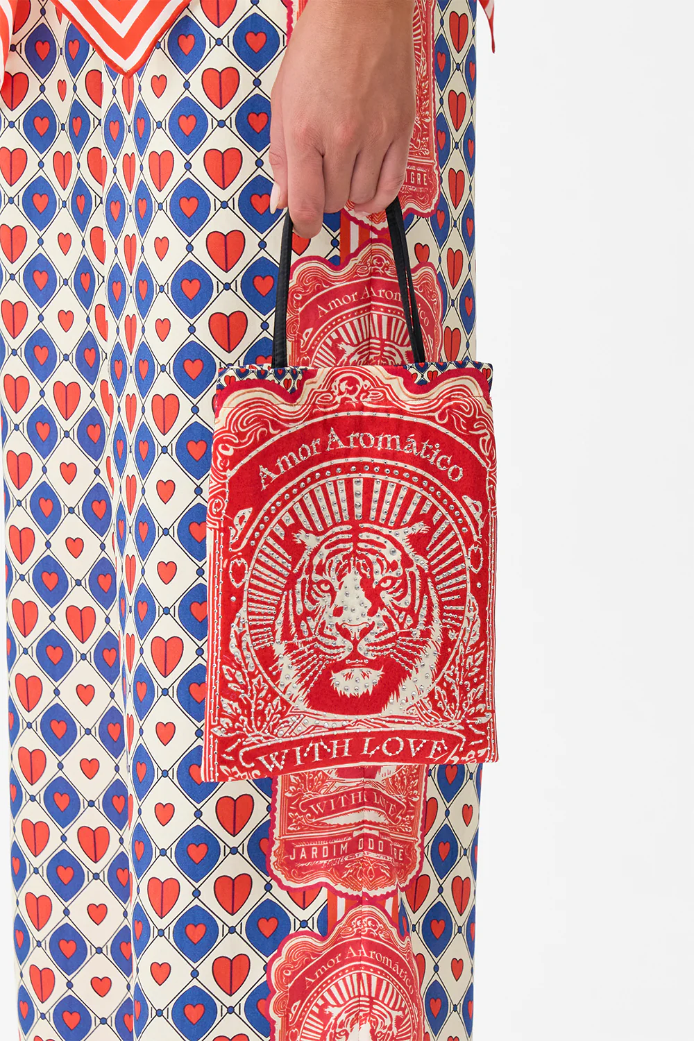 EMBELLISHED MINI TOTE WITH CHAIN STRAP RINSE & ROAR - Image 5