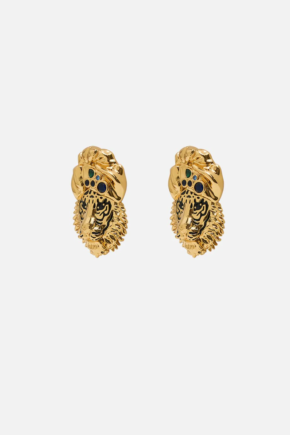 SACRED SYMBOLS JAGGI EARRINGS GOLD - Image 2