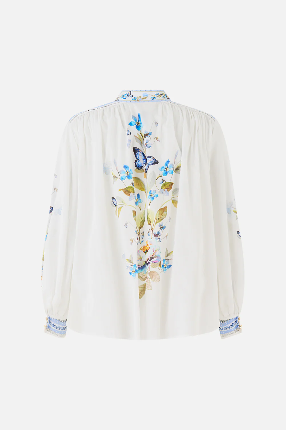 HIGH NECK BUTTON THROUGH BLOUSE BOTANICAL BALLADS - Image 8