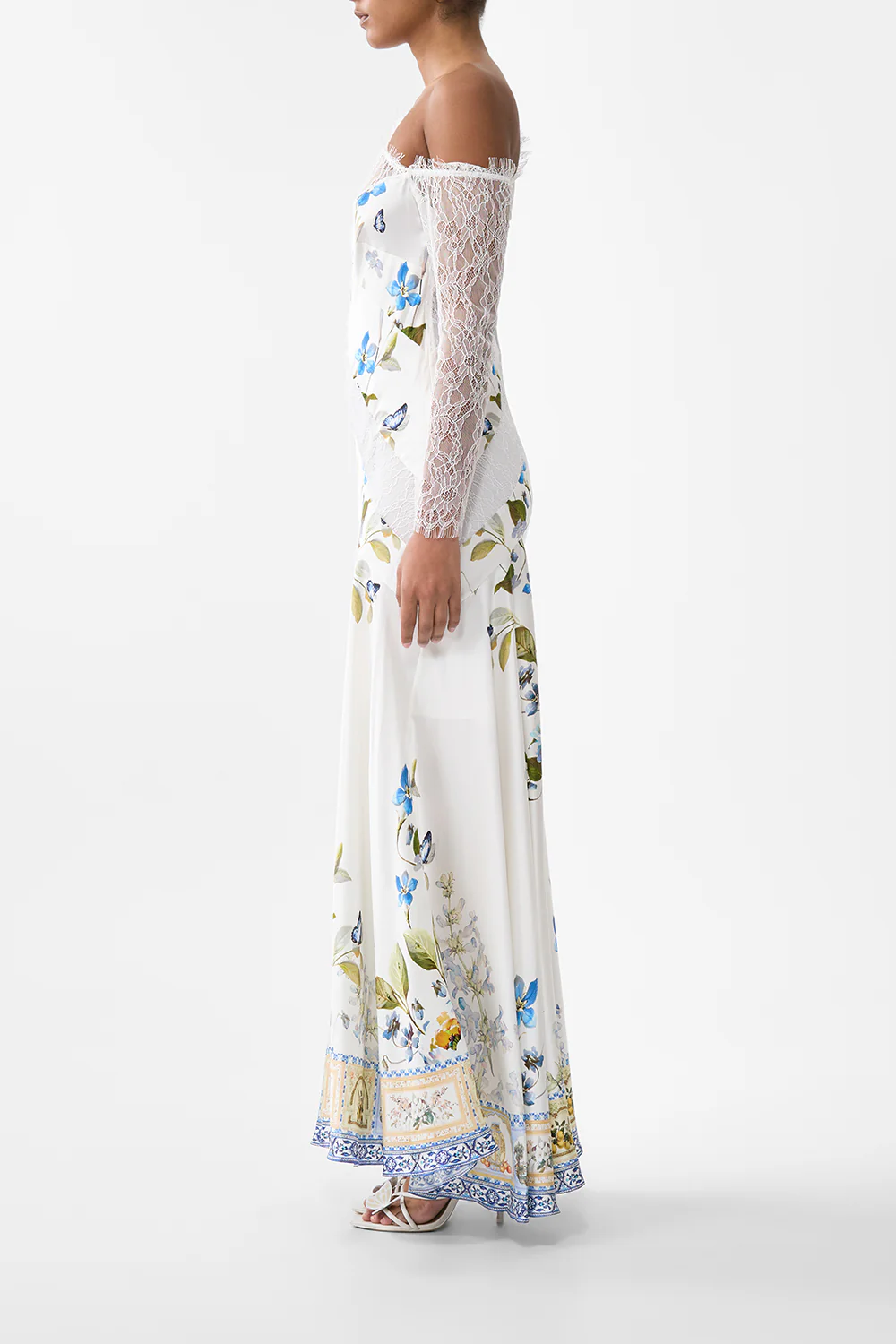 LACE SPLICE ONE SHOULDER DRESS BOTANICAL BALLADS - Image 4