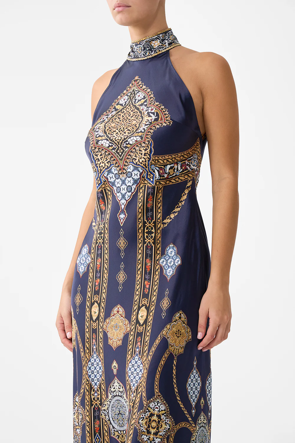 HIGH NECK BIAS DRESS THE IMPERIAL GATE - Image 5