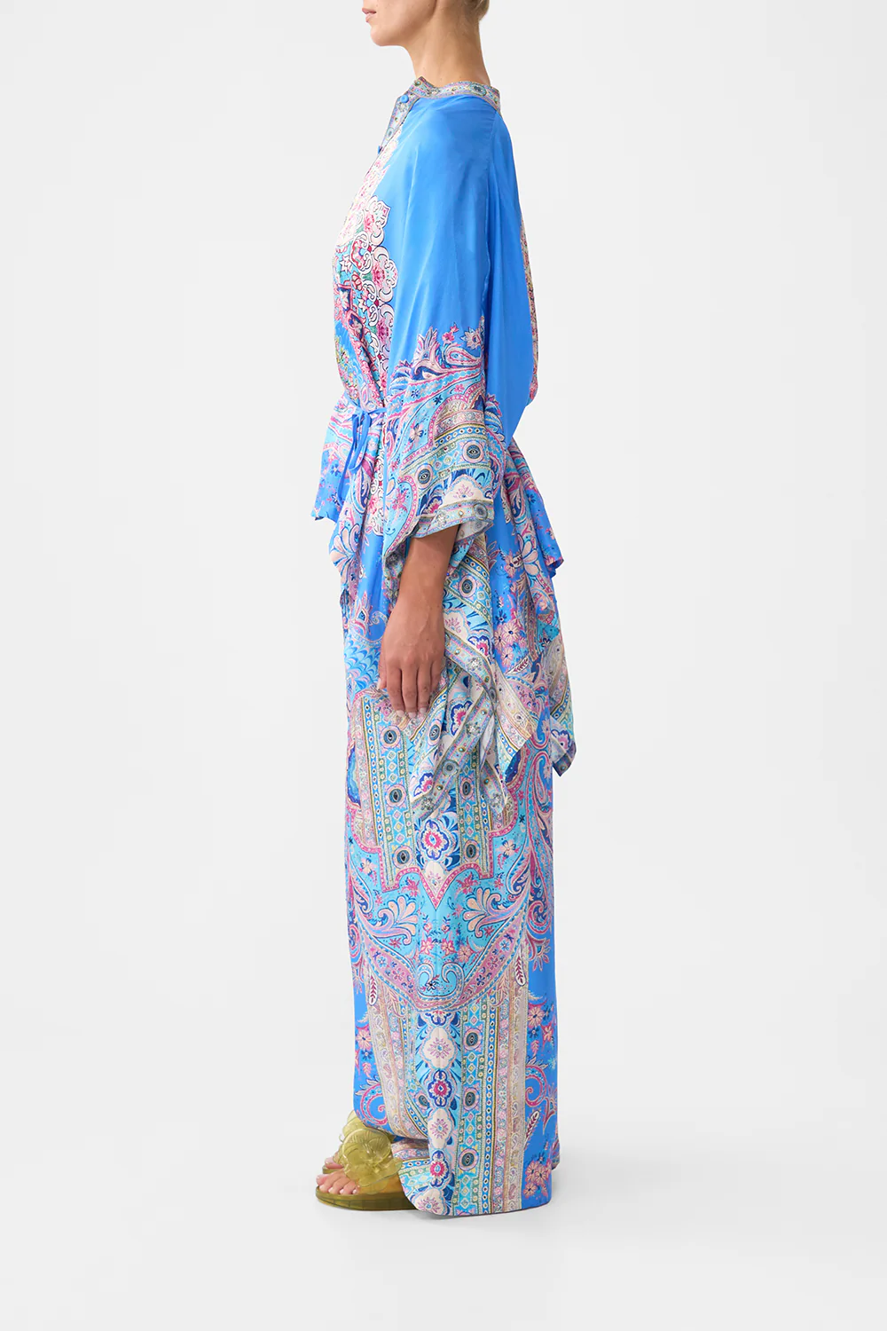 BUTTON THROUGH SCARF BLOUSE FOOTSTEPS IN FOLKLORE - Image 4