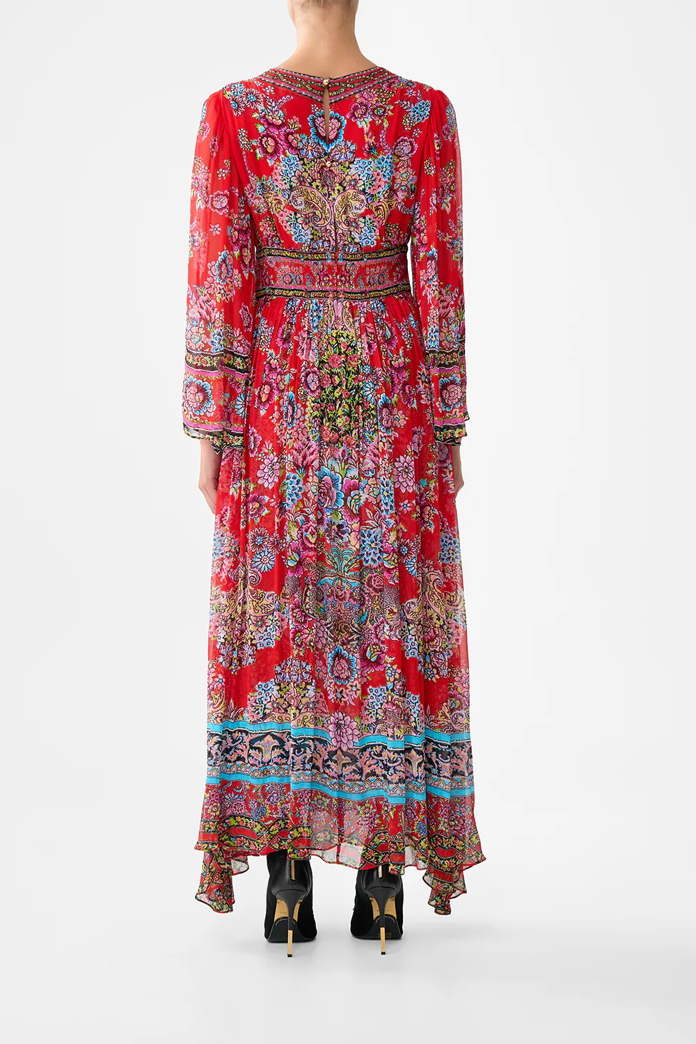 HARDWARE DETAIL LONG SLEEVE DRESS ARTISANS OF ANATOLIA - Image 2