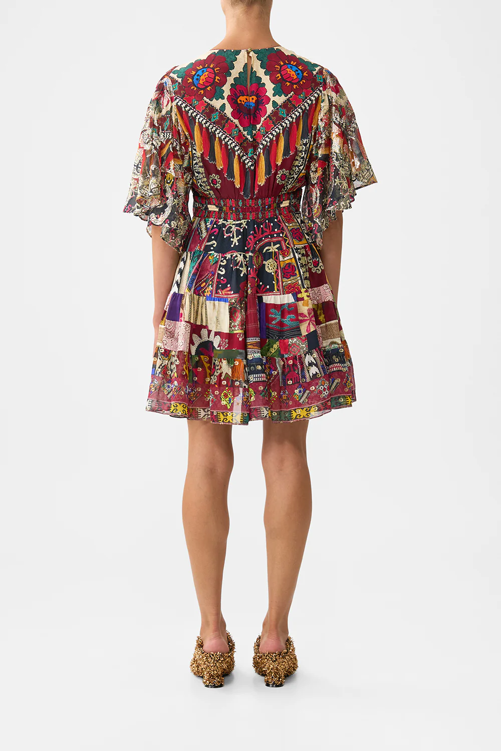 TIERED SKIRT MINI DRESS PATCHWORK ALCHEMY - Image 2
