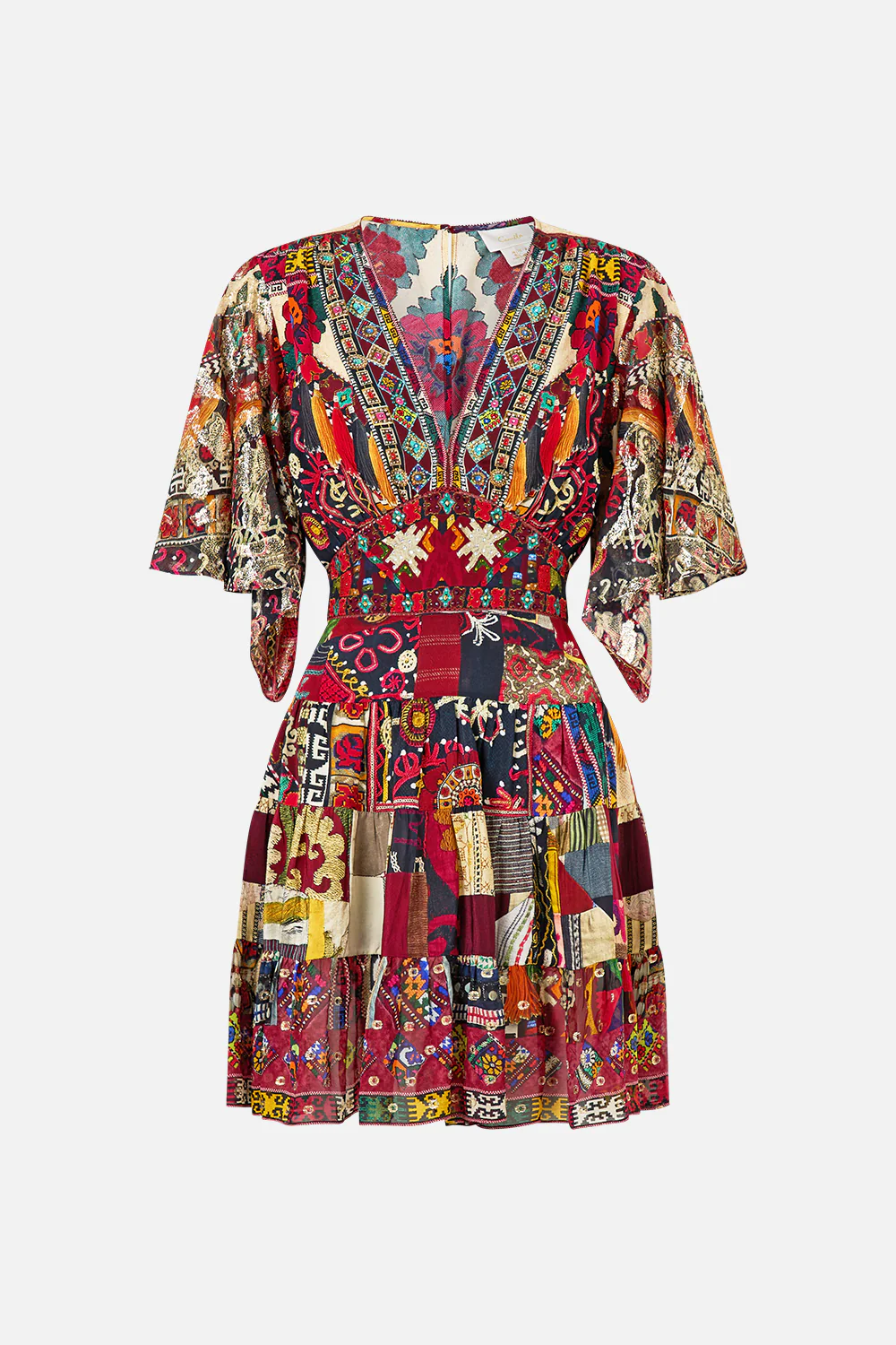 TIERED SKIRT MINI DRESS PATCHWORK ALCHEMY - Image 3