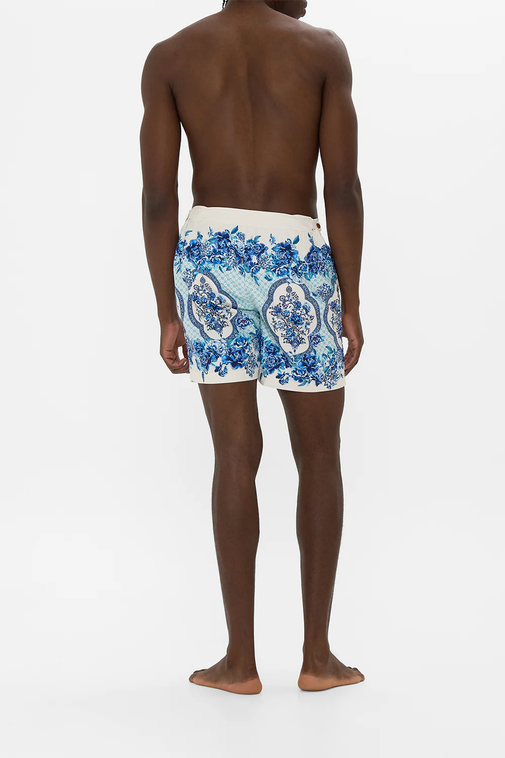 MID LENGTH BOARDSHORT WITH FIXED WAIST A CERAMIC GARDEN - Image 2