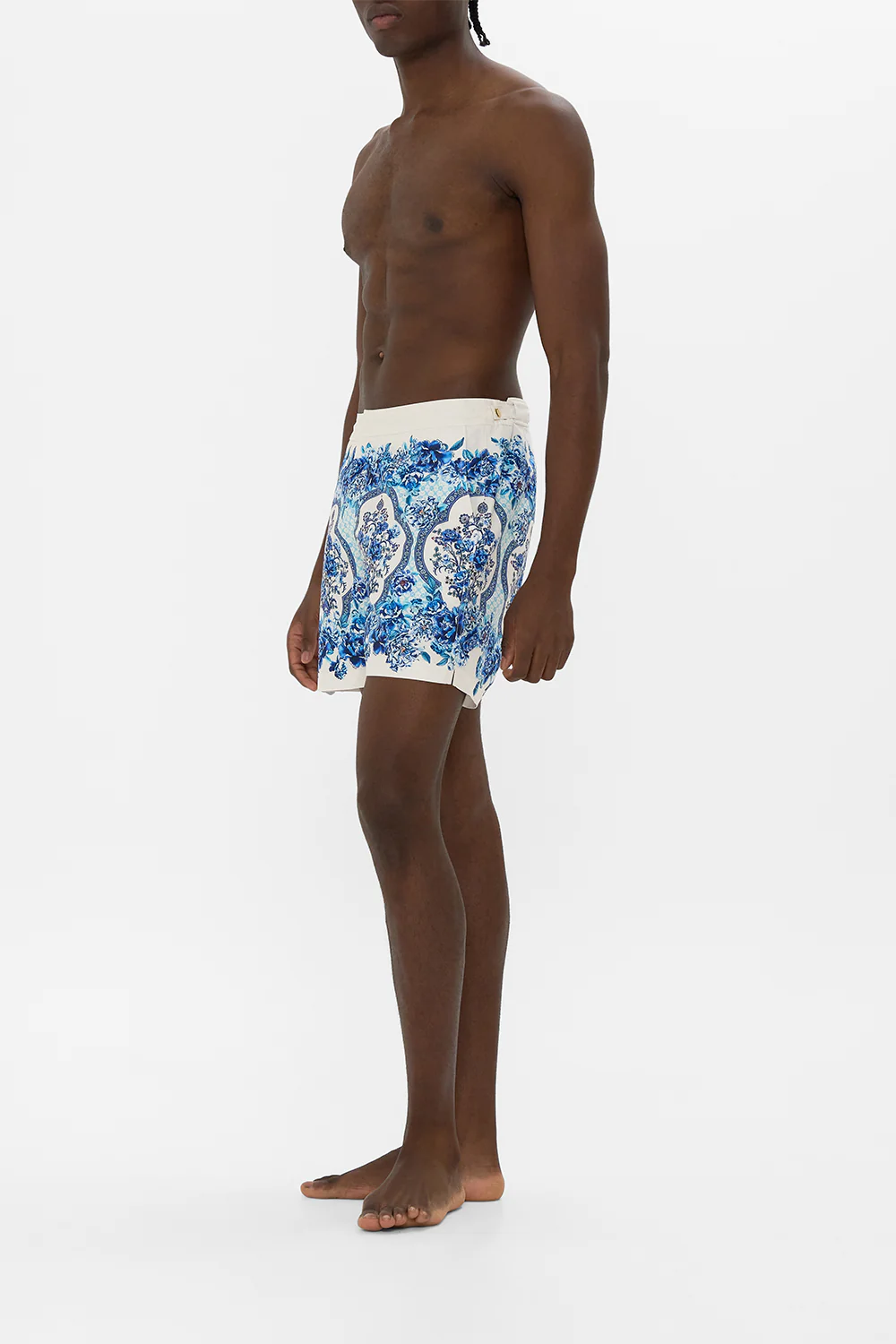 MID LENGTH BOARDSHORT WITH FIXED WAIST A CERAMIC GARDEN - Image 4