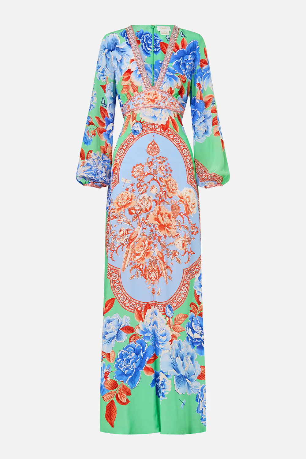 PRINTED LANTERN SLEEVE DRESS TOPKAPI POP - Image 6