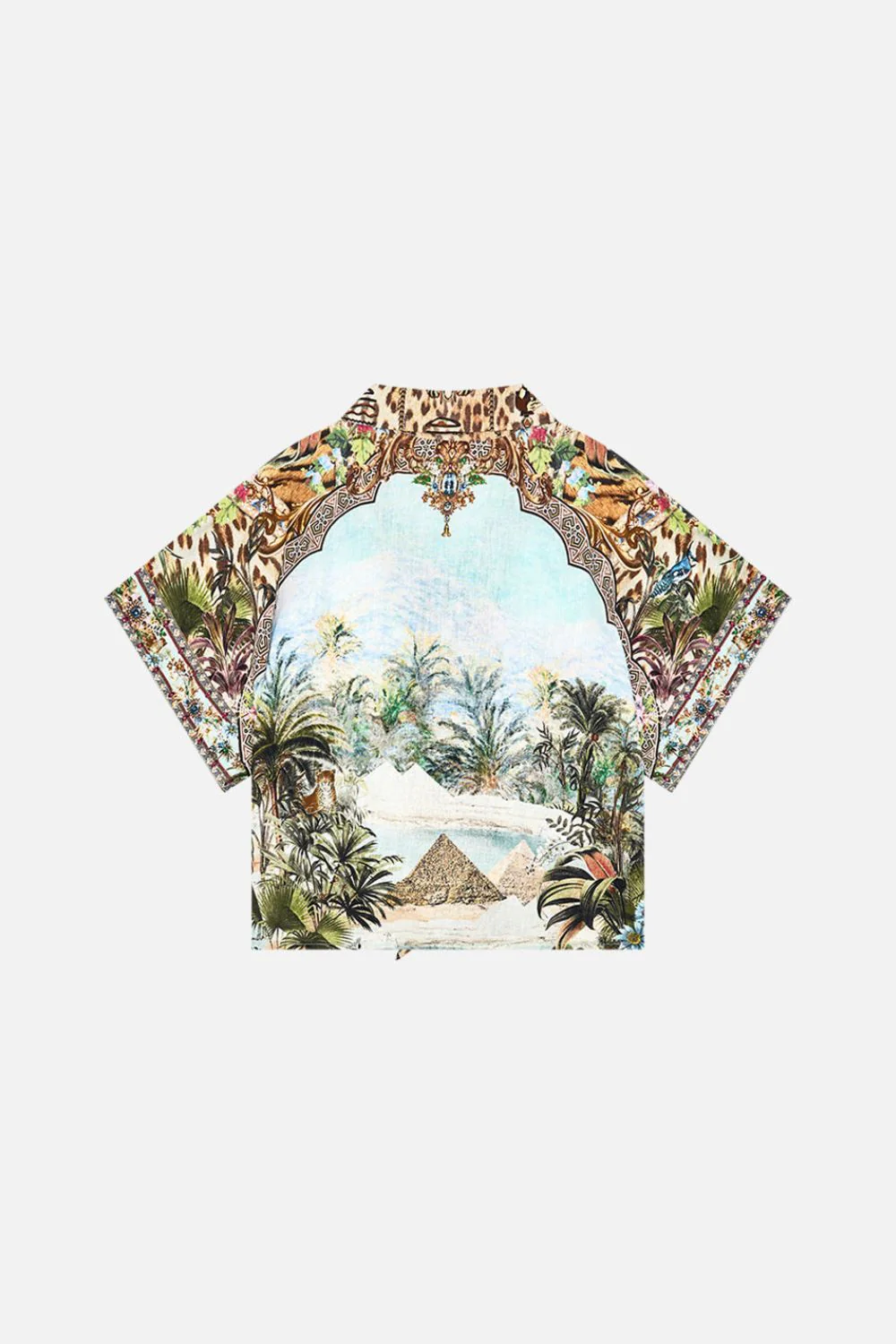 KIDS CROP TIE FRONT SHIRT 12-14 VIEWS OF THE VALLEY - Image 2