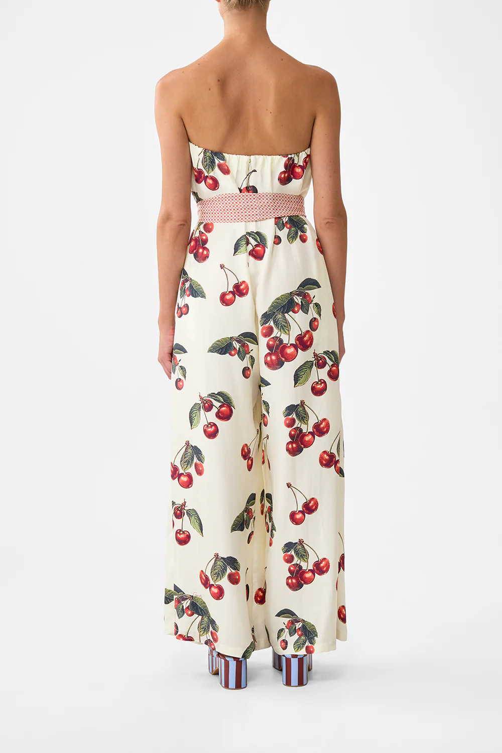 FRONT PLEAT STRAPLESS JUMPSUIT NOTES FROM THE ROAD - Image 2