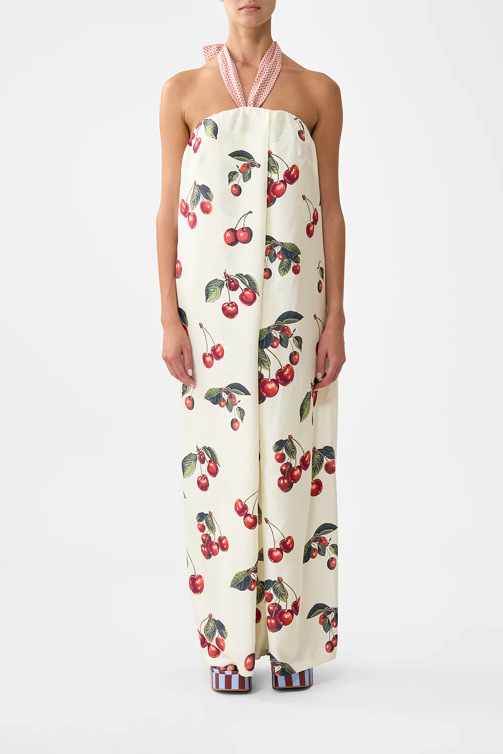 FRONT PLEAT STRAPLESS JUMPSUIT NOTES FROM THE ROAD - Image 6