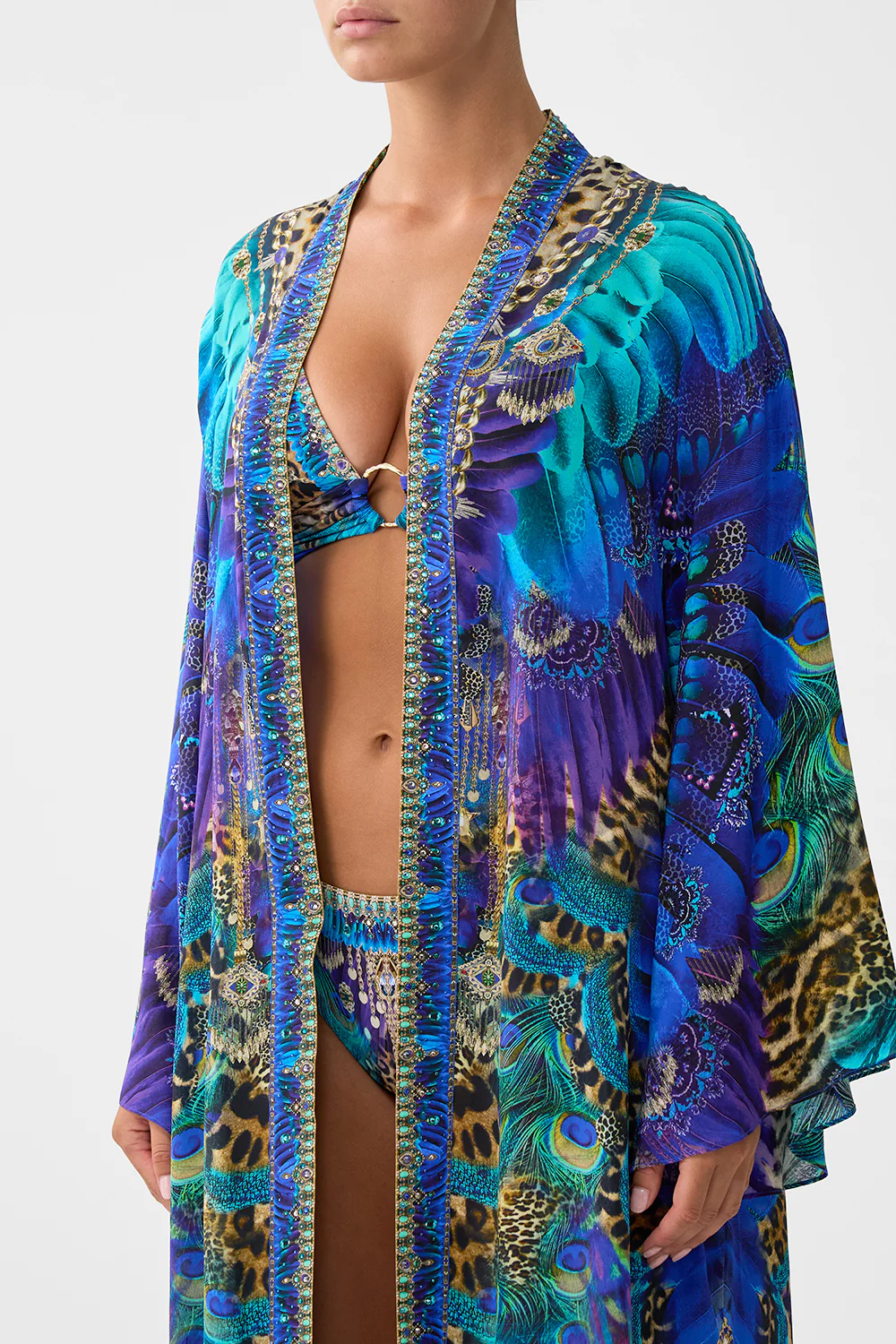 FLARE SLEEVE LONG ROBE COSMIC ZOOLOGY - Image 5