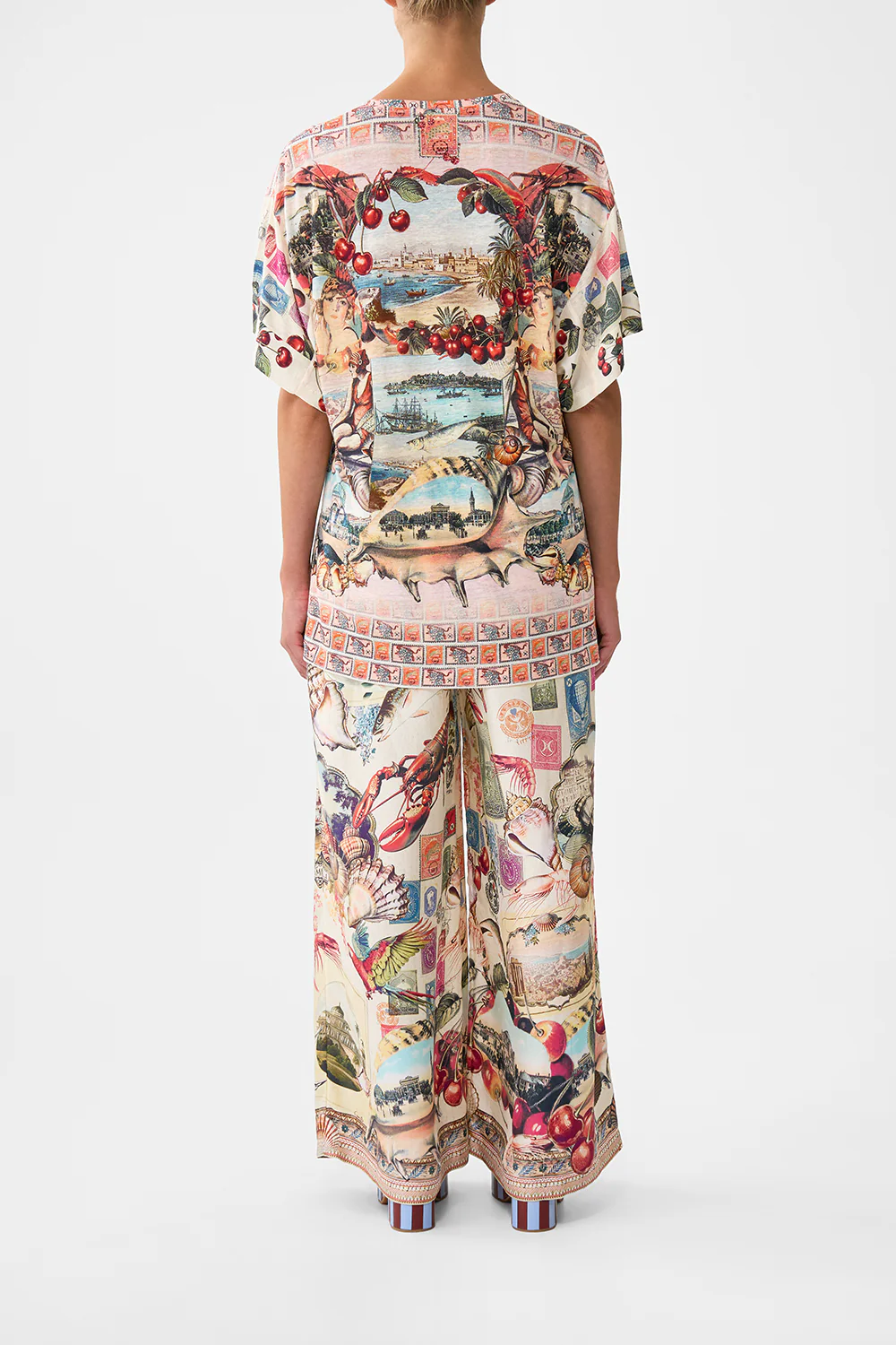 PANELLED SIDE SPLIT TEE NOTES FROM THE ROAD - Image 2