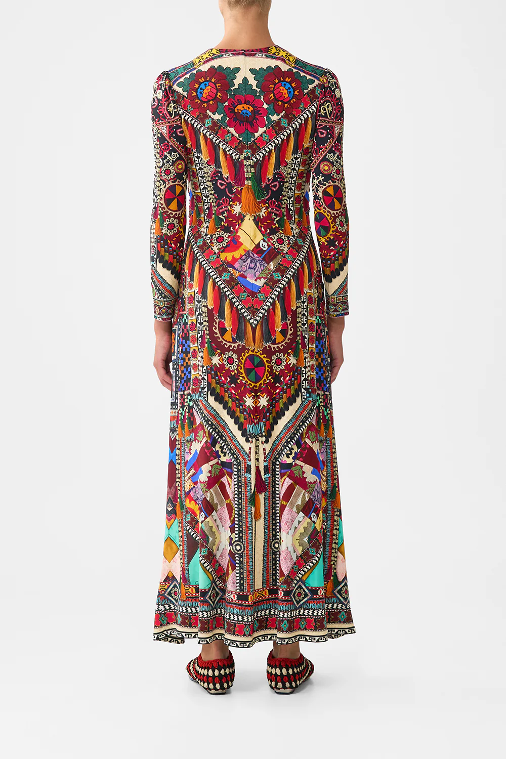 GATHERED JERSEY LONG DRESS PATCHWORK ALCHEMY - Image 2